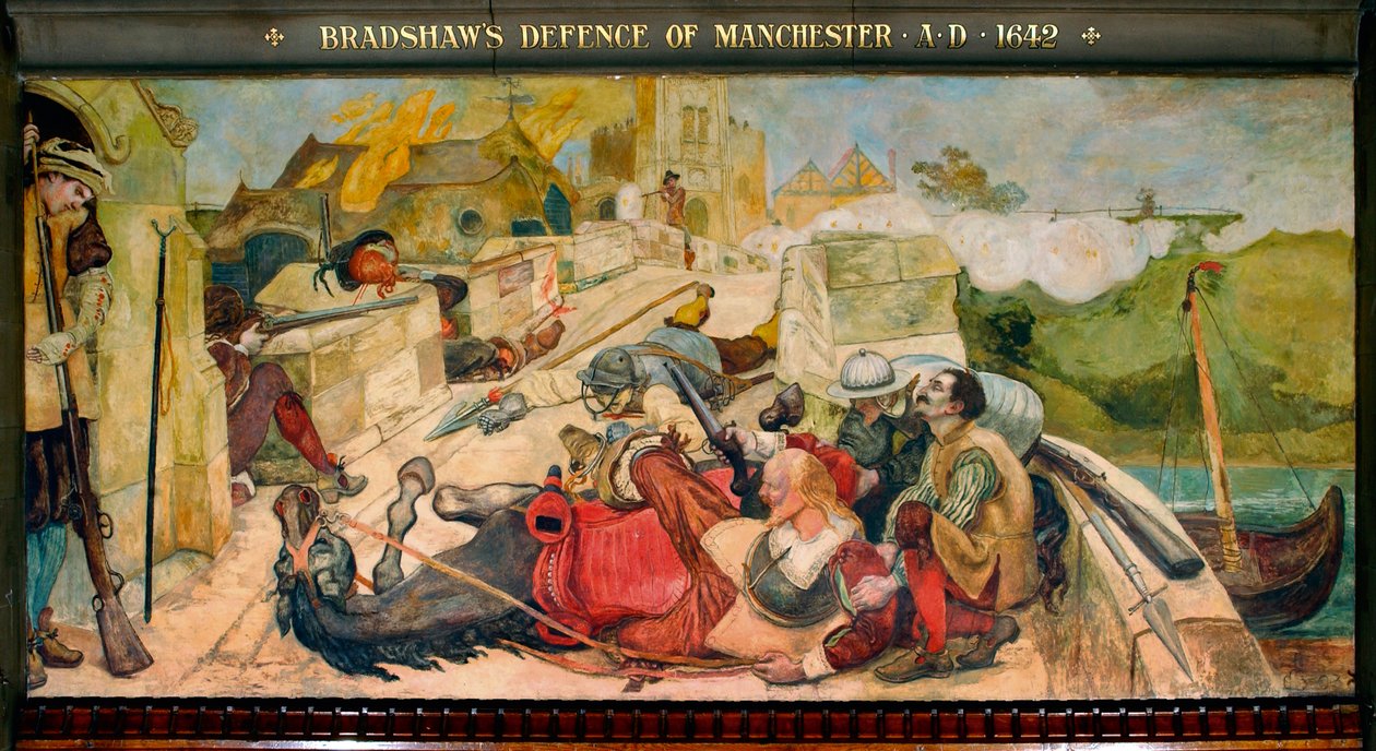 Bradshaw'ın Manchester Savunması MS 1642 by Ford Madox Brown