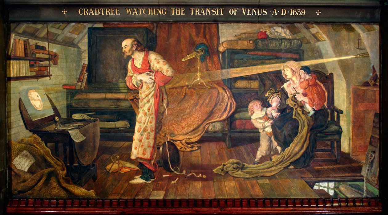 Crabtree Venüs'ün Geçişini İzlerken MS 1639 by Ford Madox Brown