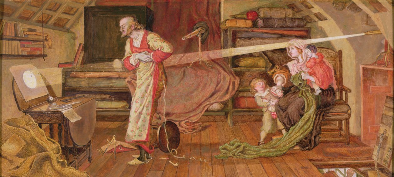 1639'da Venüs'ün Geçişini izleyen Crabtree by Ford Madox Brown