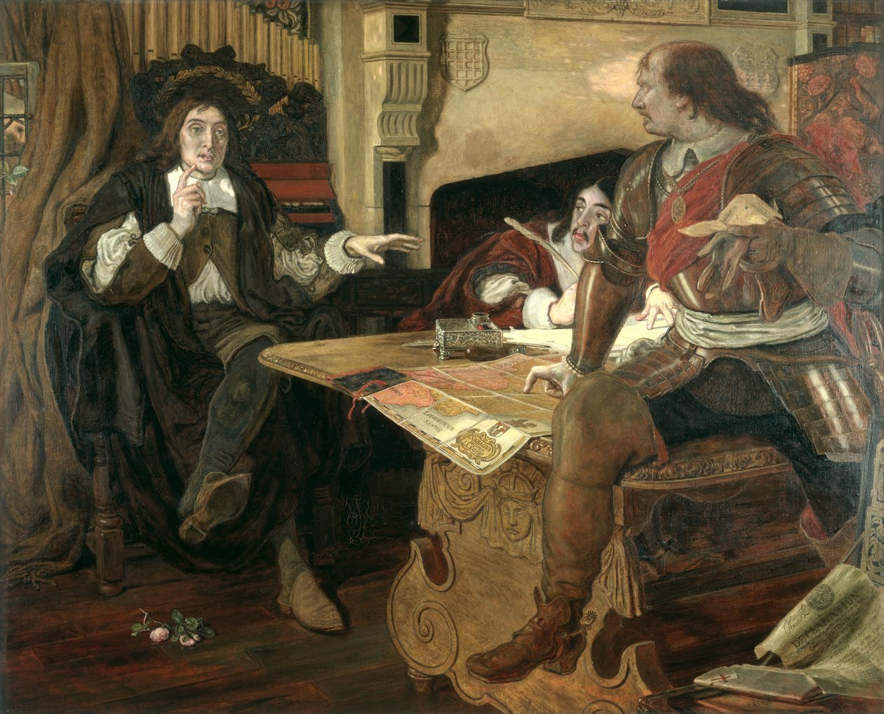 Cromwell, Vaudois'in Koruyucusu by Ford Madox Brown