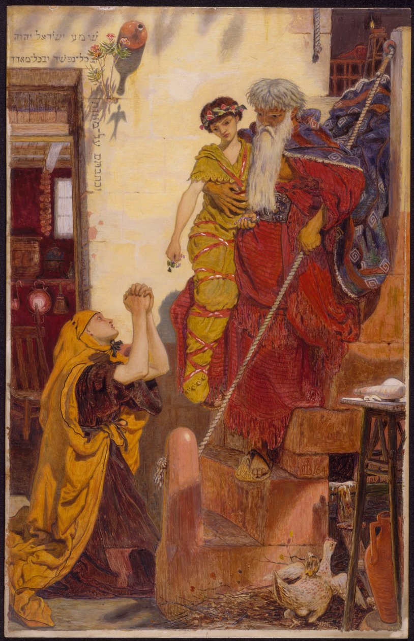 İlyas ve Dul Kadının Oğlu by Ford Madox Brown