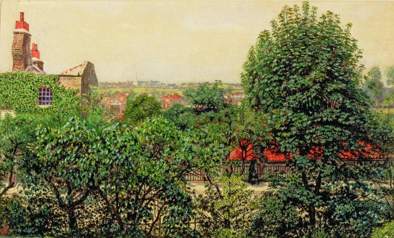 Hampstead - Doğadan Bir Eskiz by Ford Madox Brown