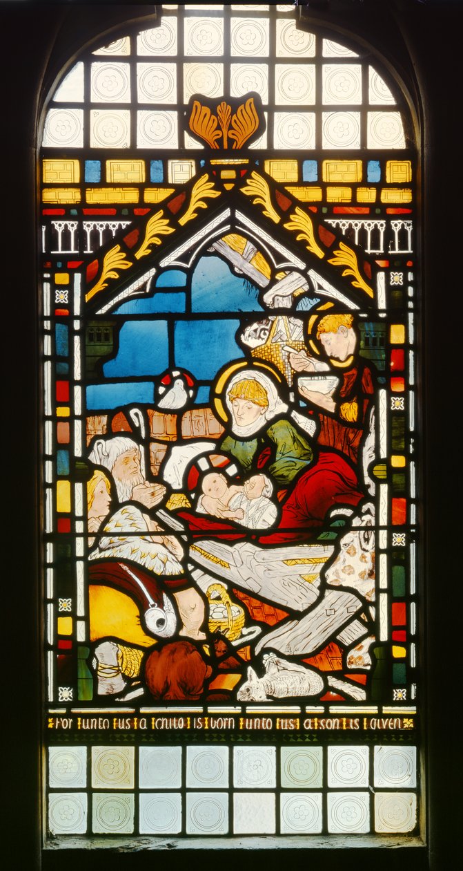 Doğuş, 1861 (vitray) by Ford Madox Brown