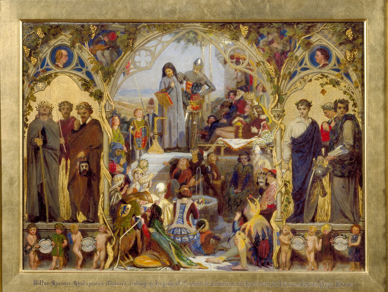 İngiliz Şiirinin Tohumları ve Meyveleri, 1845-1853 by Ford Madox Brown