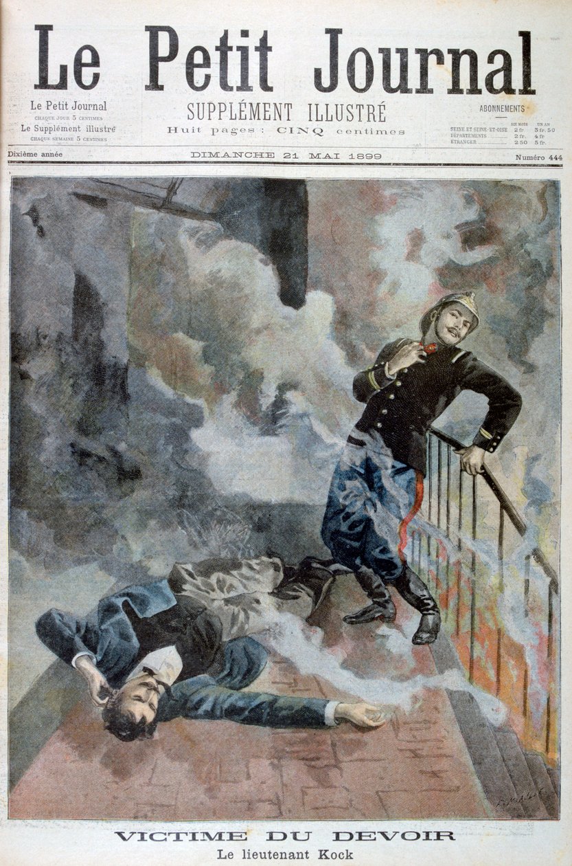 Teğmen Kock, görevinin kurbanı, 1899 by Fortuné Méaulle