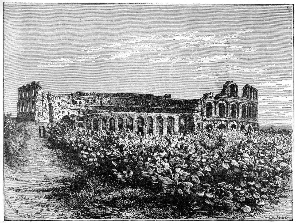 El Jemm amfitiyatrosu, c1890. by Fortuné Méaulle