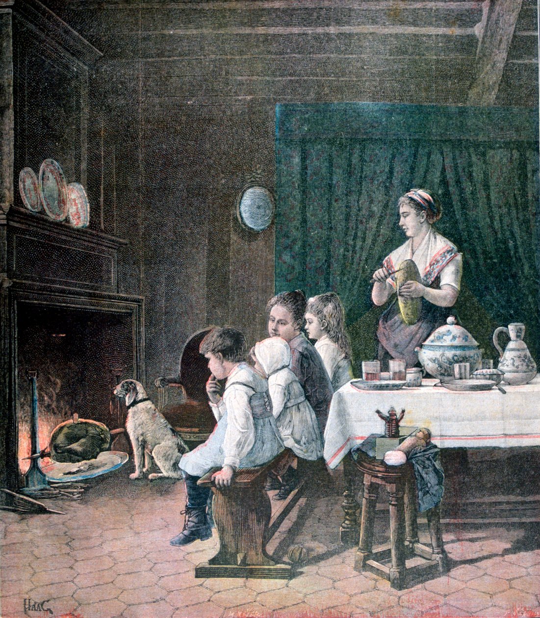 Beklemek, 1890 by Fortuné Méaulle