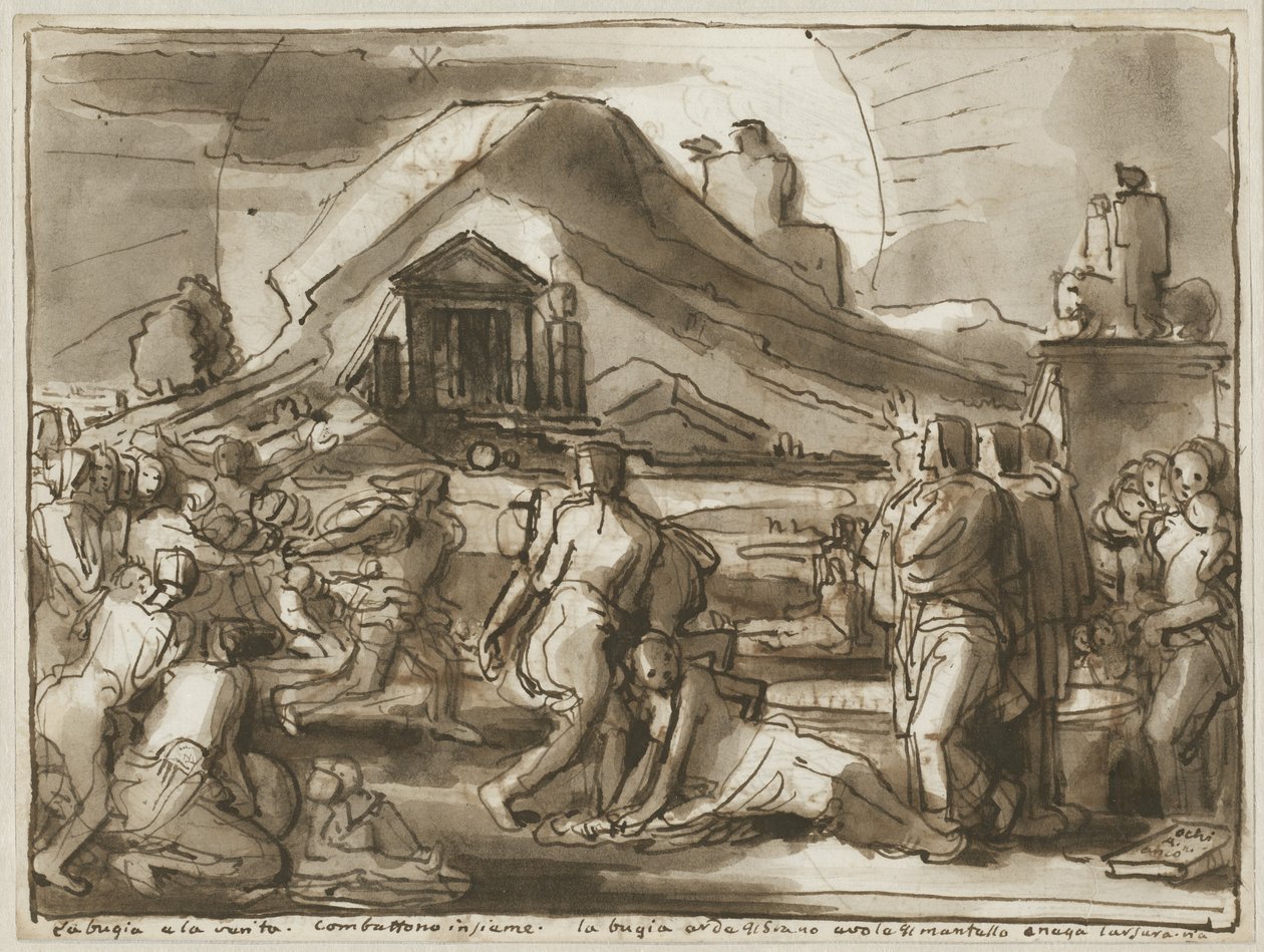 Doğruluk ve Batıl Alegori (versi) by Fortunato Duranti