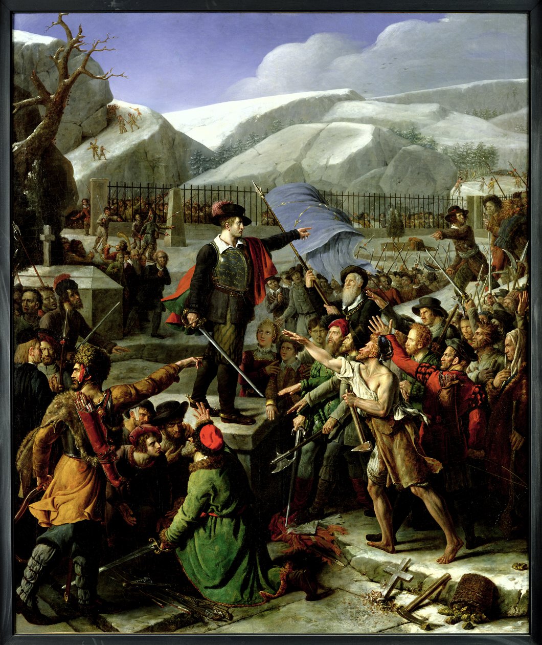 Gustaf Vasa (1496-1560) Dalecarlia Köylülerine Sesleniyor by Fortune Dufau