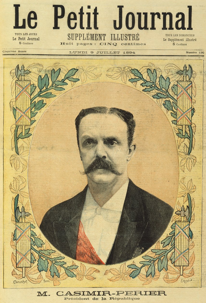 Mösyö Jean Casimir-Perier (1847-1907), Le Petit Journal, 9 Temmuz 1894 by Fortune Louis Meaulle