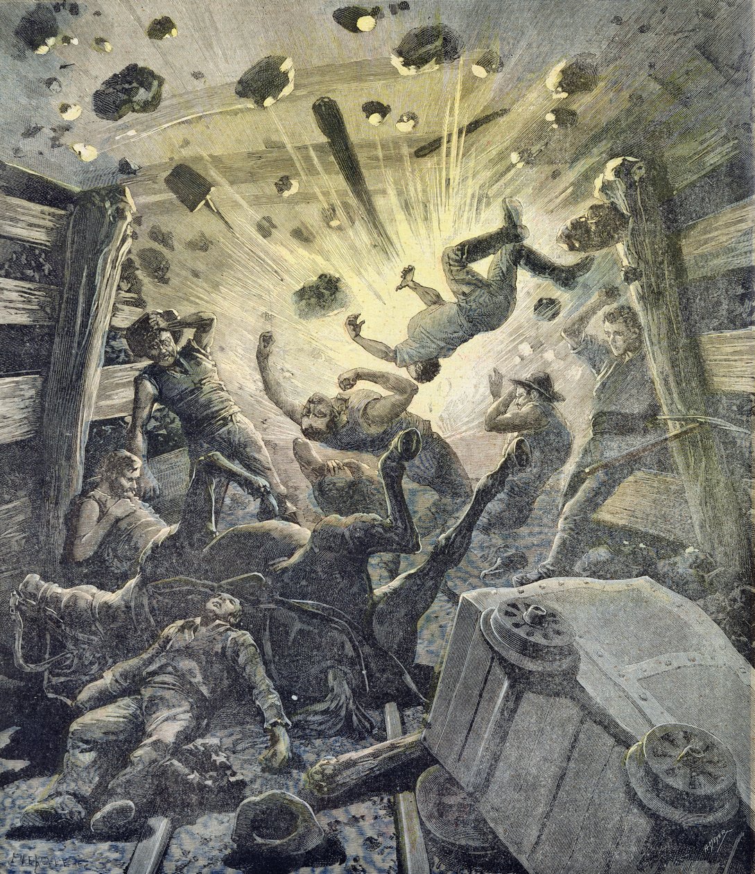 Bir gaz patlaması, Le Petit Journal