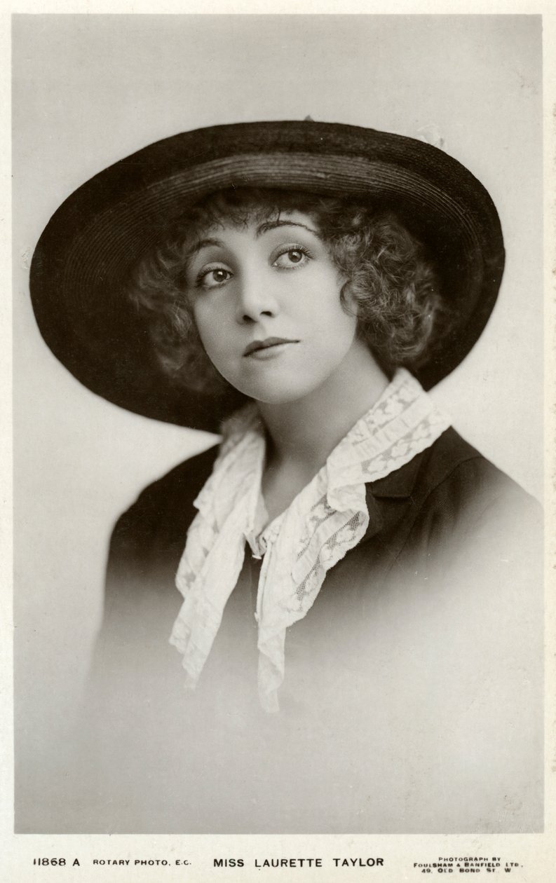 Laurette Taylor, Amerikalı aktris, c1905-c1919. by Foulsham and Banfield