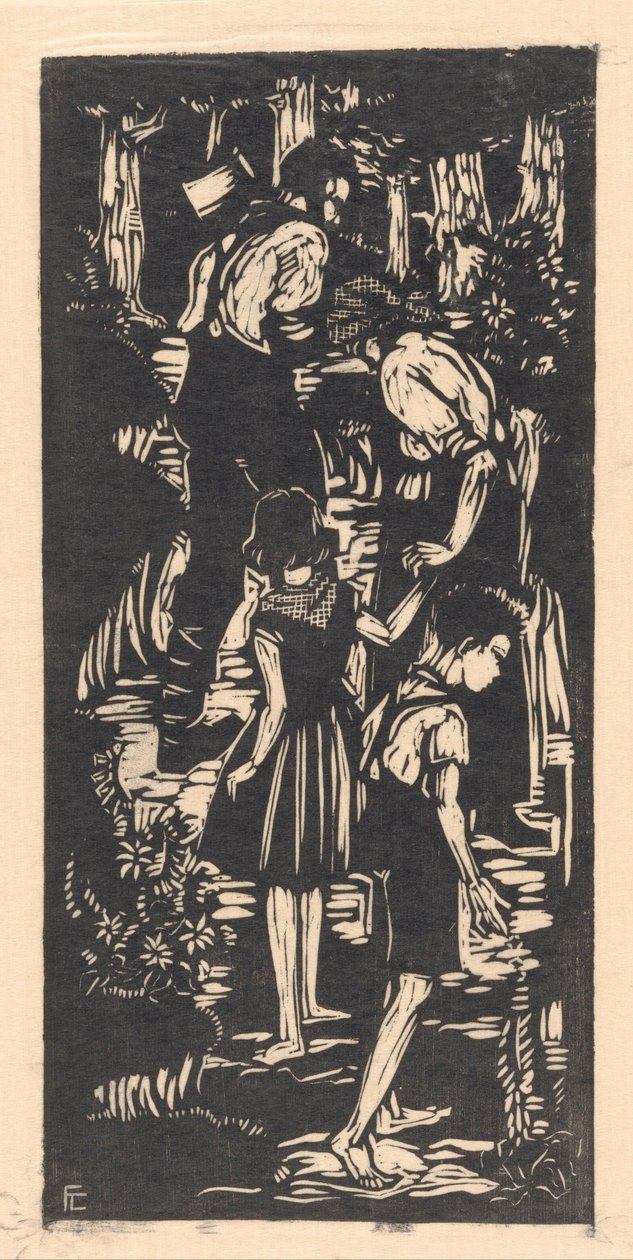 Hansel ve Gretel (nesne üzerindeki orijinal başlık) by Fré Cohen (signed by artist)