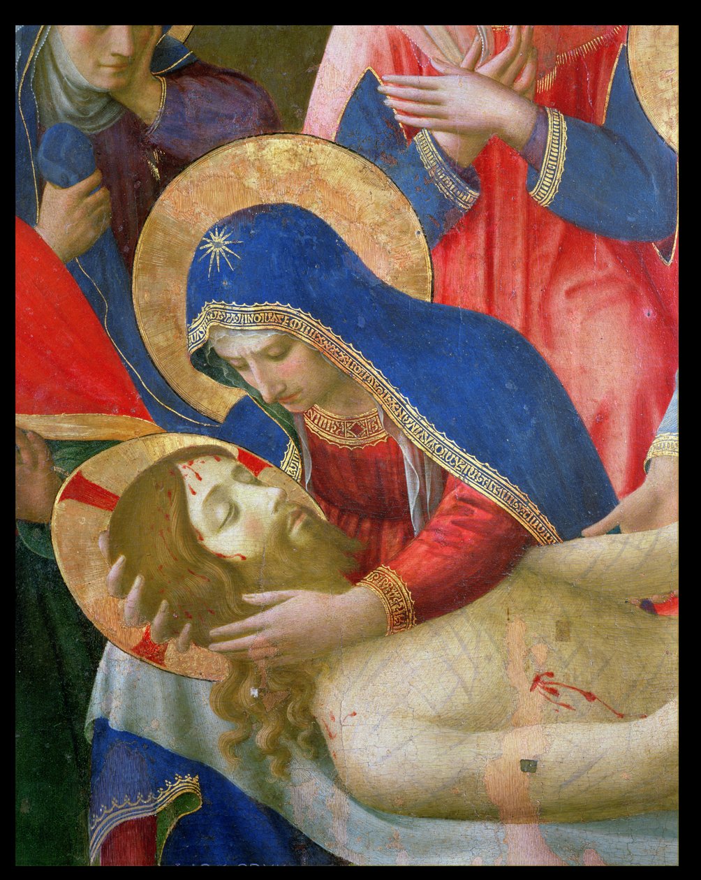 Ölü İsa Üzerine Ağıt, 1436-41 (panelde mizaç) (detay) by Fra Angelico