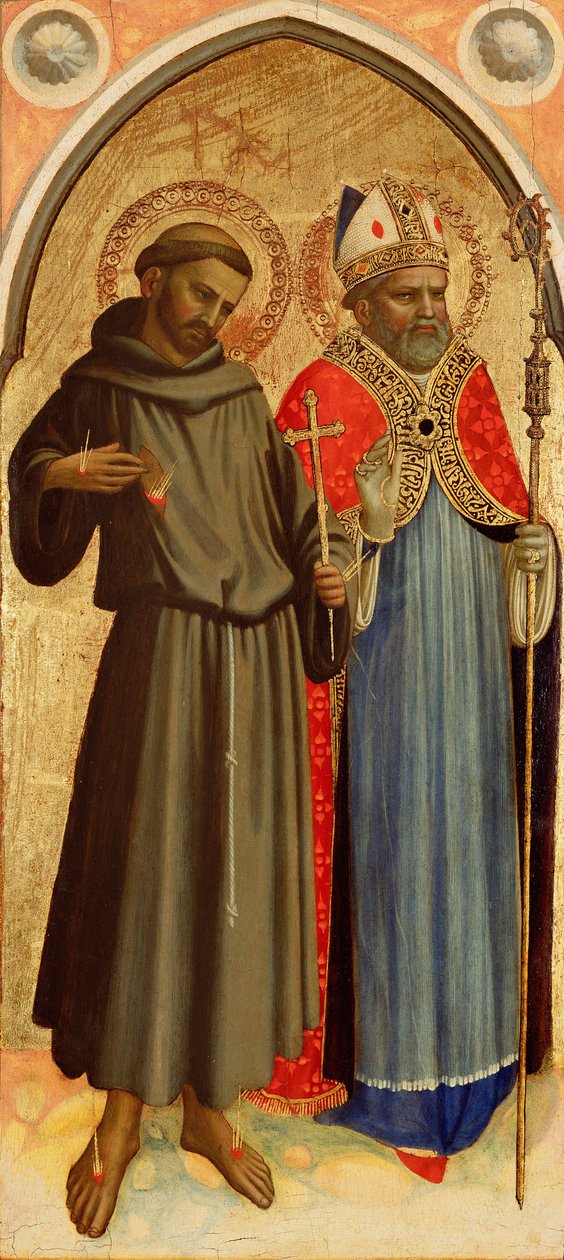 Aziz Francis ve Piskopos Aziz by Fra Angelico