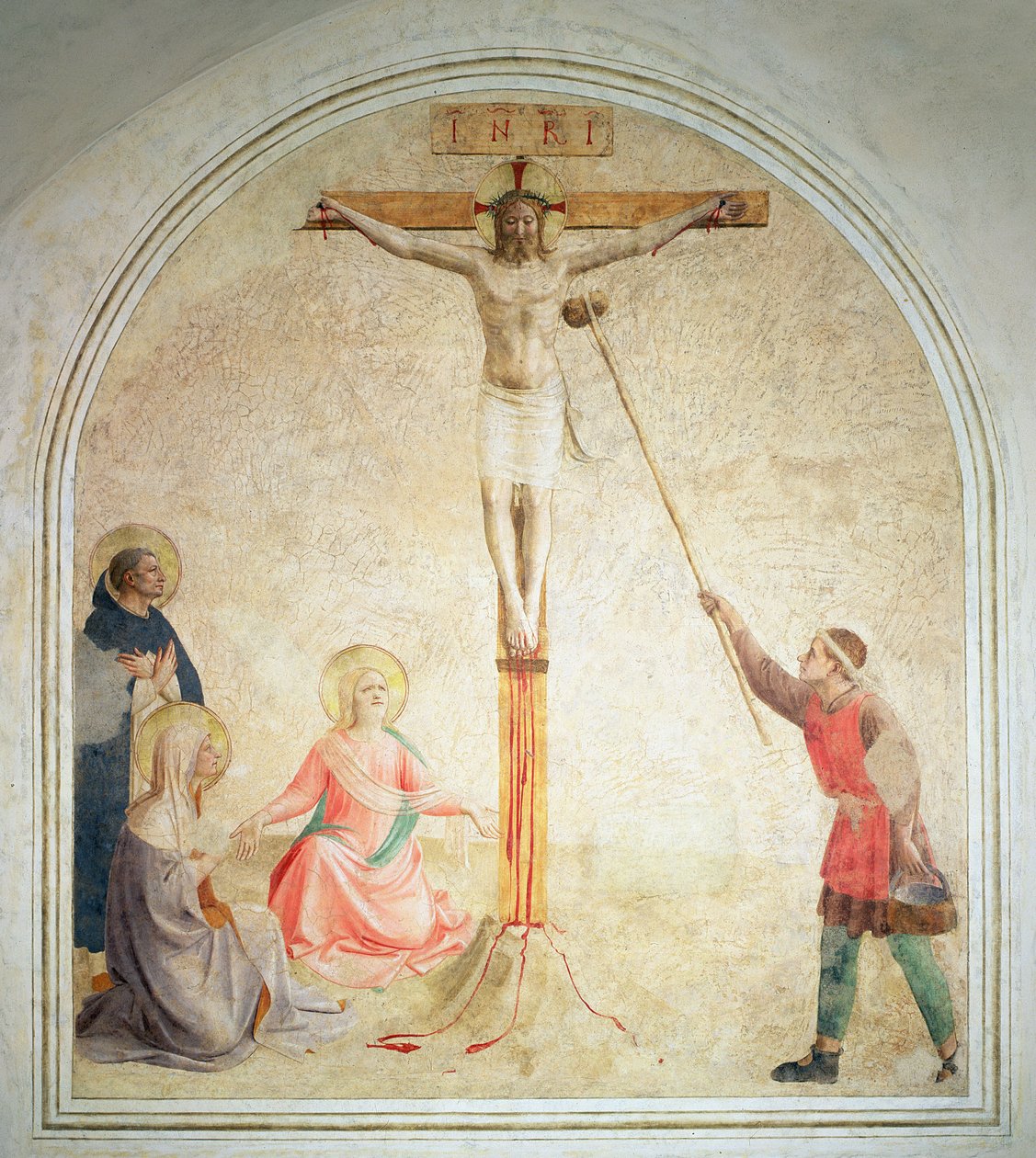 Sünger Taşıyıcı ile Çarmıha Gerilme, 1442 by Fra Angelico
