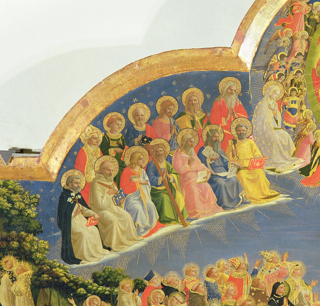 238447 panel detayında Son Yargı tempera ve altın by Fra Angelico