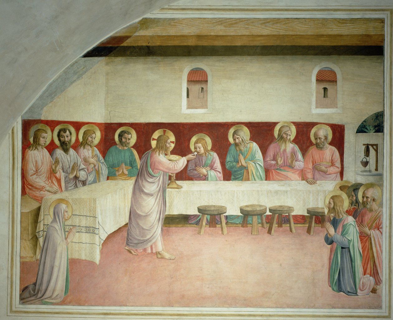 Son Akşam Yemeği, 1442 by Fra Angelico