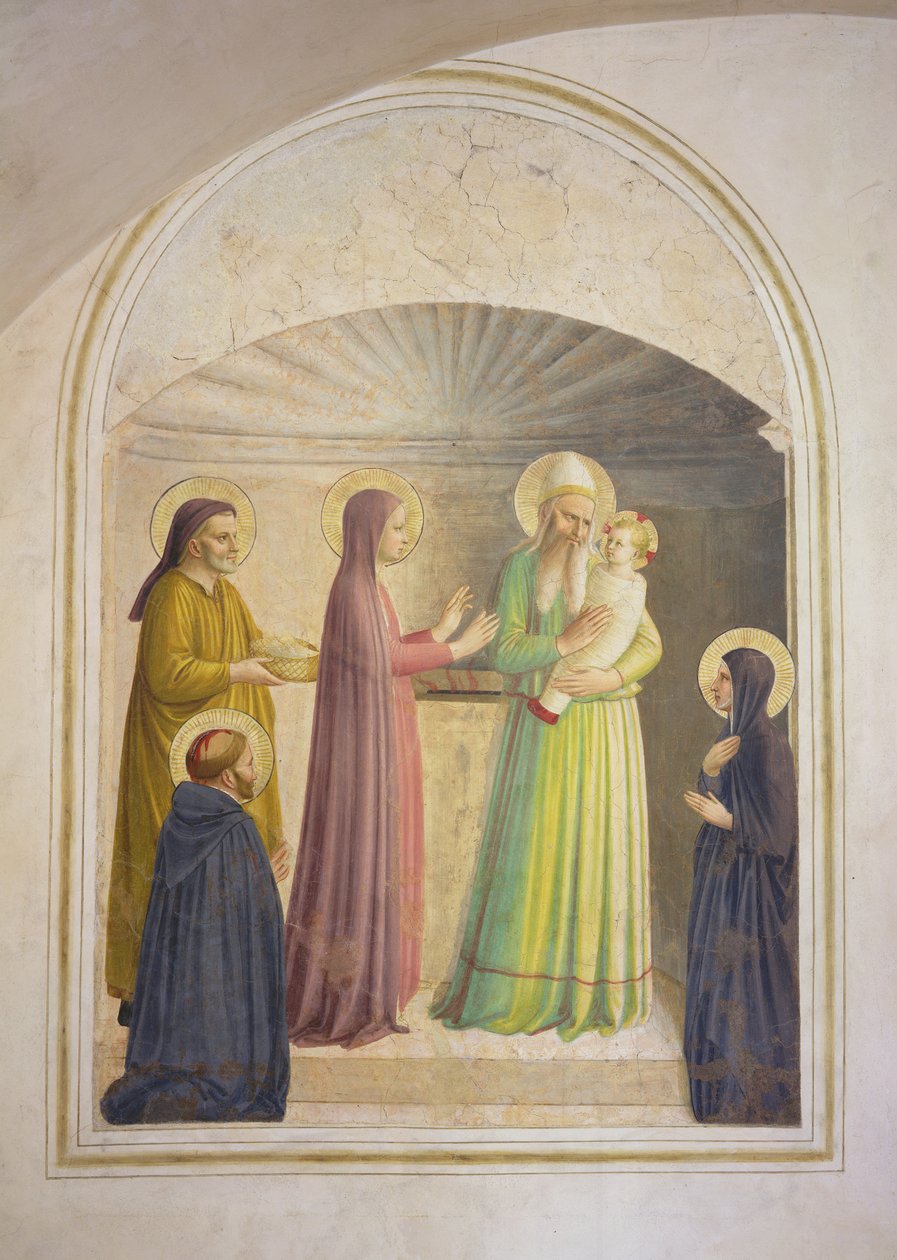 Tapınaktaki Sunum, 1442 by Fra Angelico