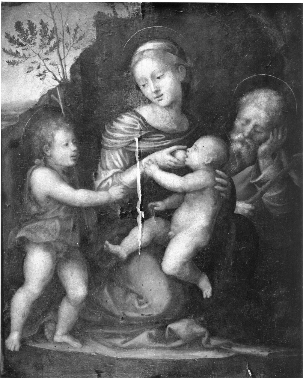 Aziz John ile Kutsal Aile by Fra Bartolomeo
