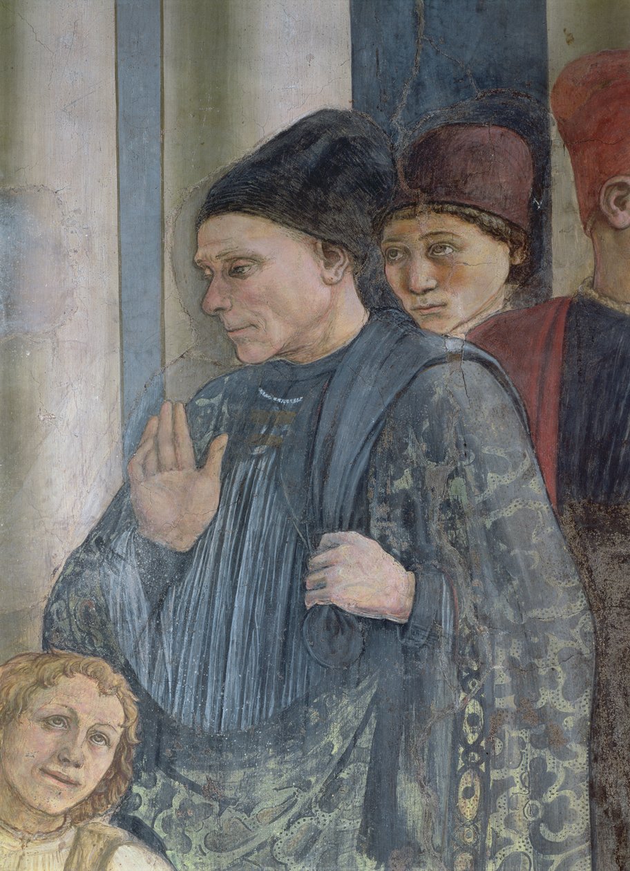 Aziz Stephen Emanetler Kutlaması (detay) 1452-66 (ayrıca bkz. 63781 ve 63782) by Fra Filippo Lippi