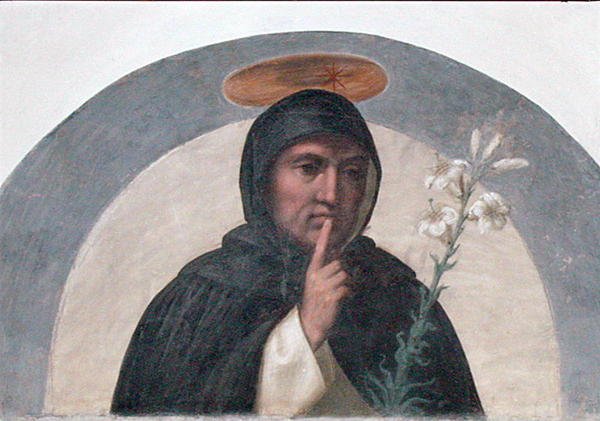 Aziz Dominic (c.1170-1221) (fresk) by Fra Bartolomeo