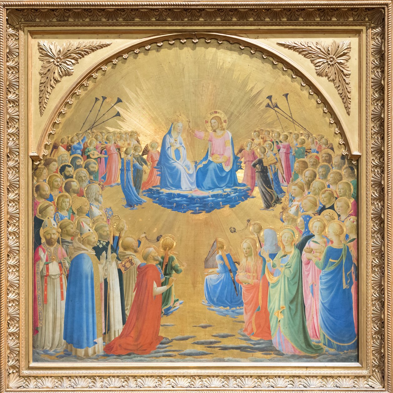 Meryem Ana'nın melekler ve azizlerle yüceltilmesi by Fra (c.1387 1455) Angelico