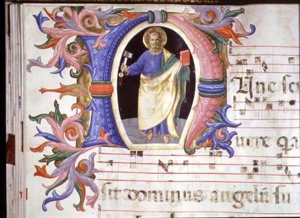 Ms 558 f.60v St. Peter