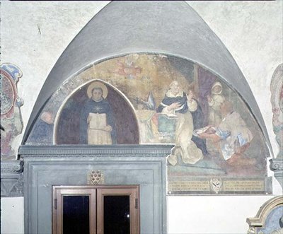 Aziz Antoninus Kemerinin Anahtarının Mucizevi Keşfi, Lunette (fresk) by Fra (c.1387 1455) Angelico
