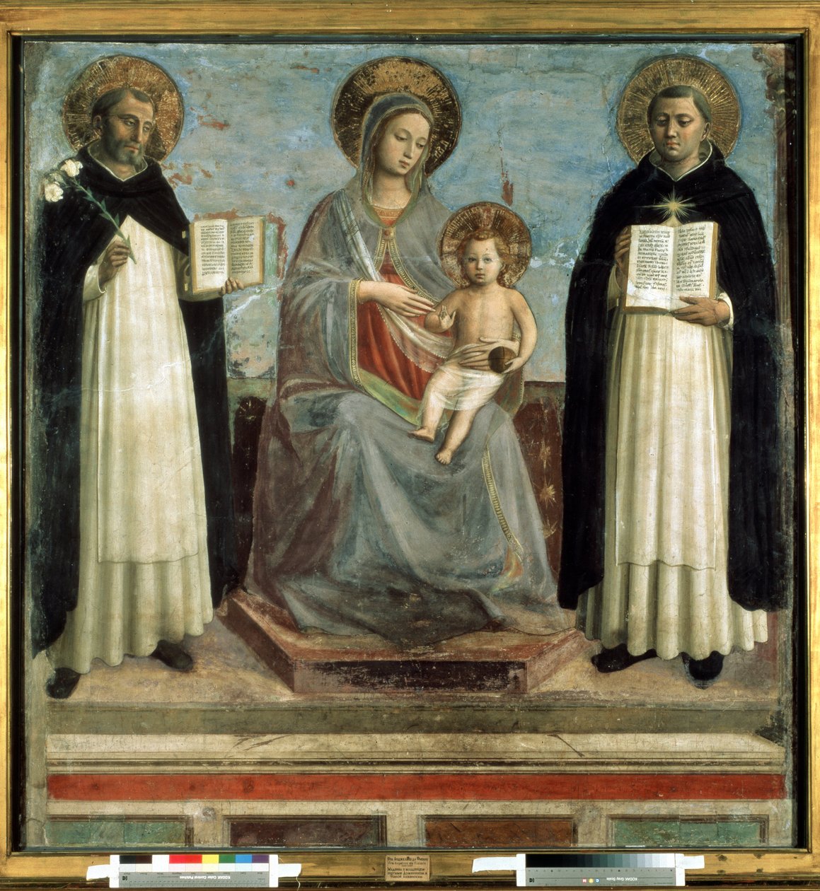 ""Madonna ve çocuk, Saint Dominic de Guzman (1170-1221), Dominik Tarikatı