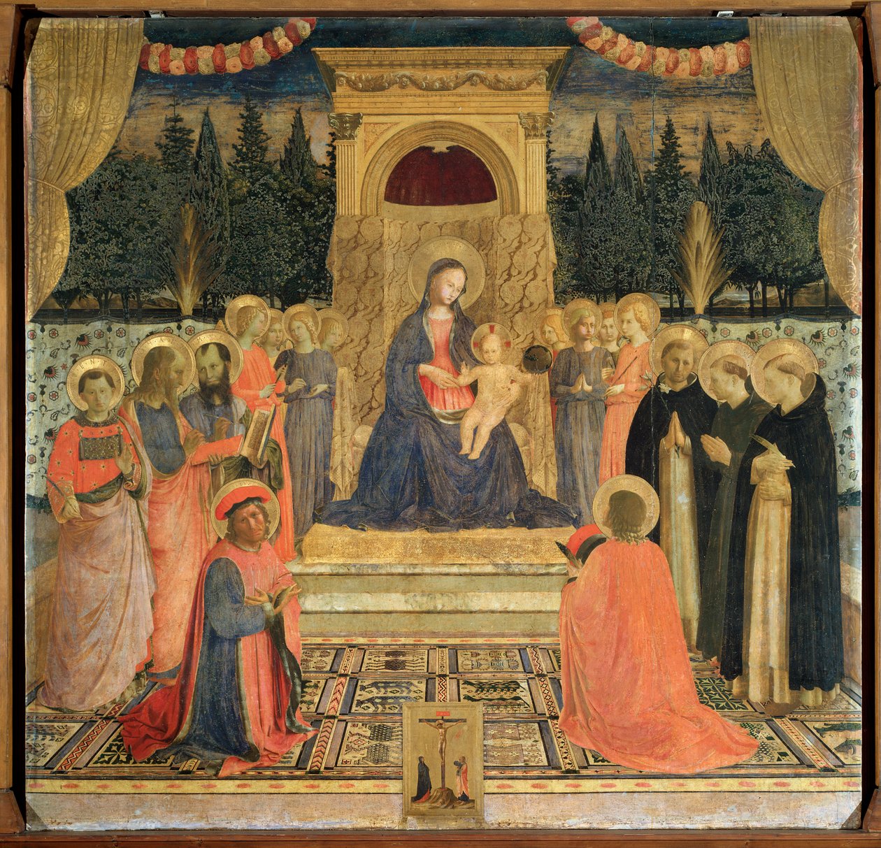 San Marco Altarpiece, c. 1438-1440 (panelde sıcaklık) by Fra  Angelico