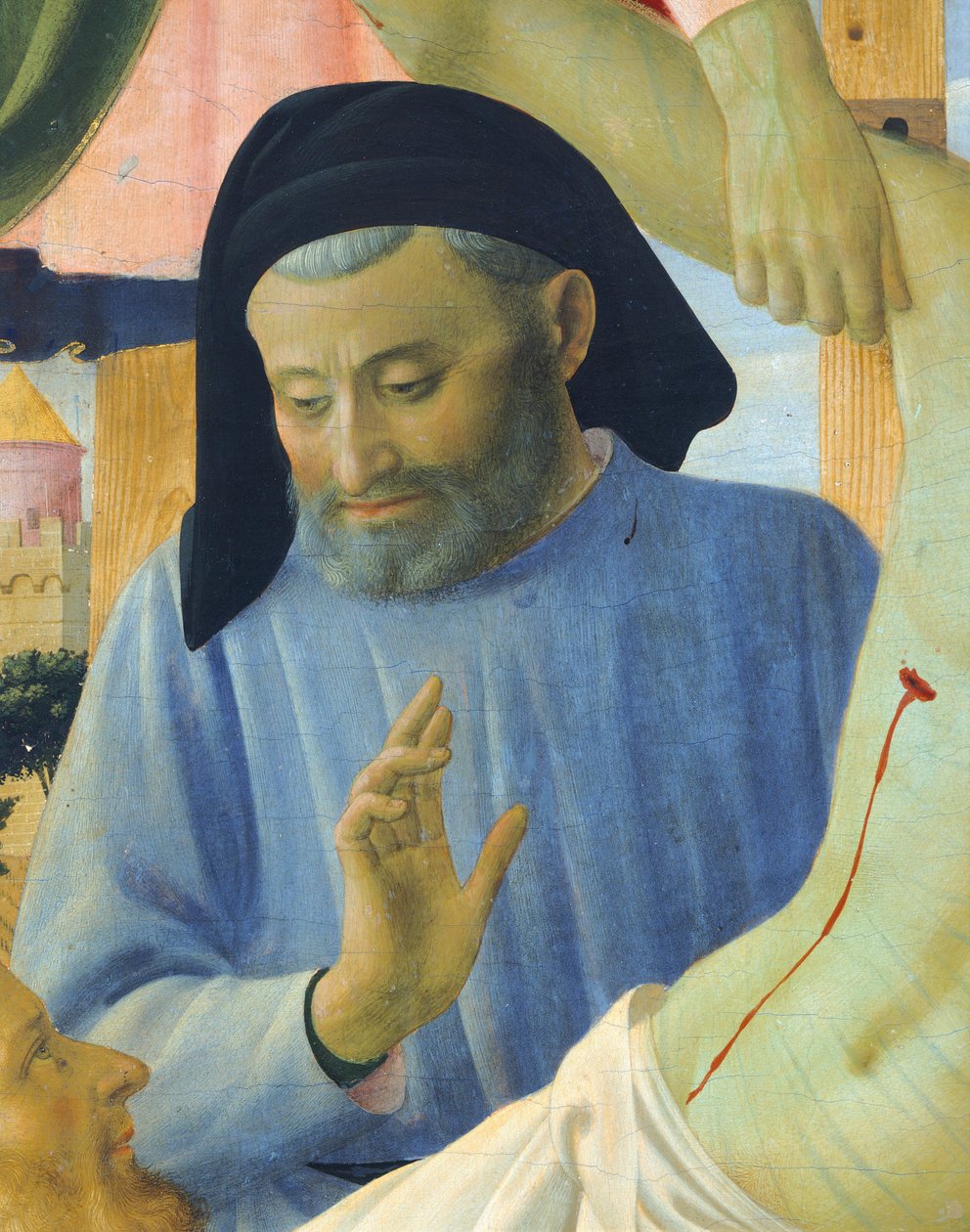 Mimar Michelozzo, Fra Angelico olarak bilinen Giovanni da Fiesole (1400-ca 1455), ahşap üzerine tempera by Fra (c.1387 1455) Angelico