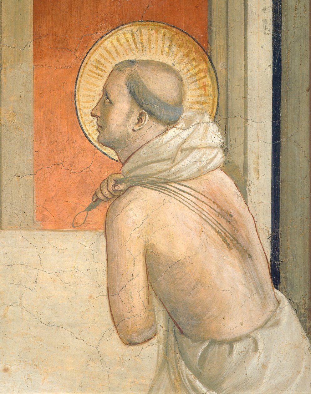 Sütundaki İsa, Bakire ve tövbekar Dominik azizinin figürü by Fra (c.1387 1455) Angelico
