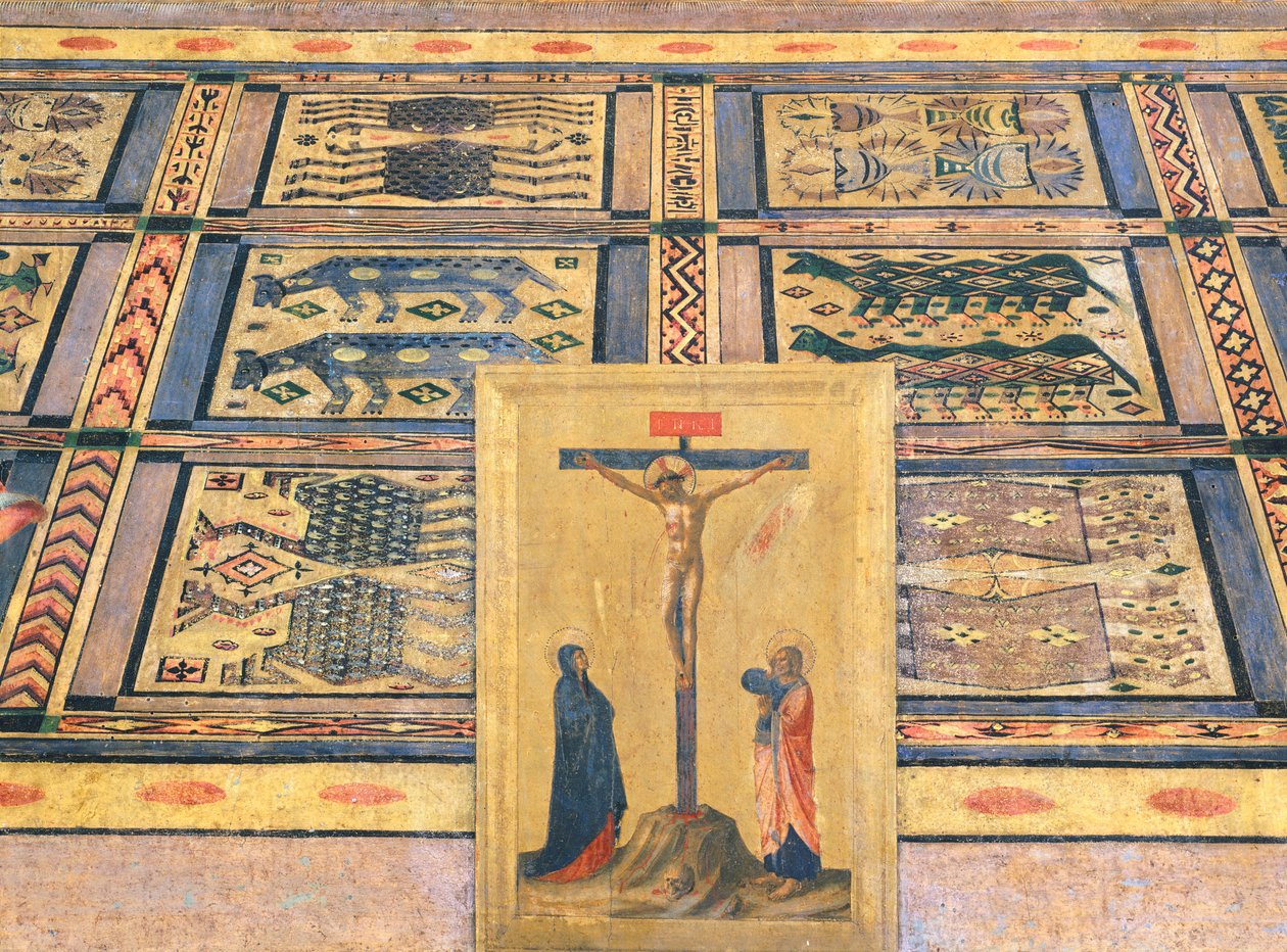 Çarmıha germe, San Marco Altarpiece detayı, c.1440 (ahşap üzerine tempera) by Fra  Angelico
