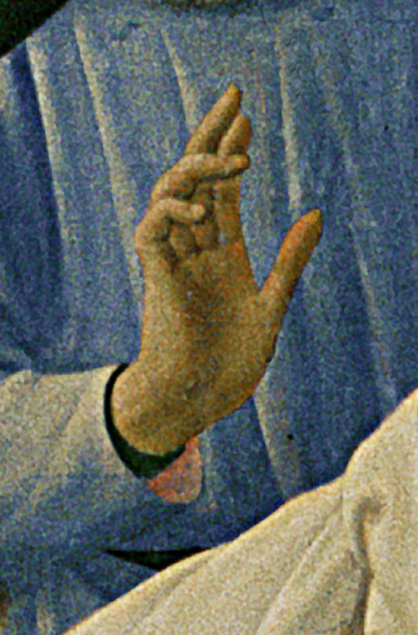 Lorenzo Monaco (Piero di Giovanni) (c.1370-1425) yapımı Santa Trinita Altarpiece, çerçeve ve doruklardan detay, c.1434