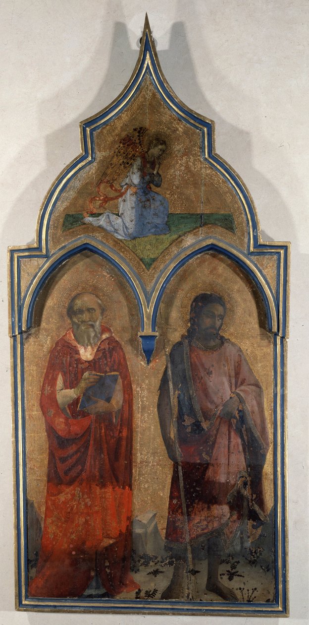 Holy Trinity (Santa Trinita) mabedinin kapısı (Ahşap üzerine resim) by Fra  Angelico