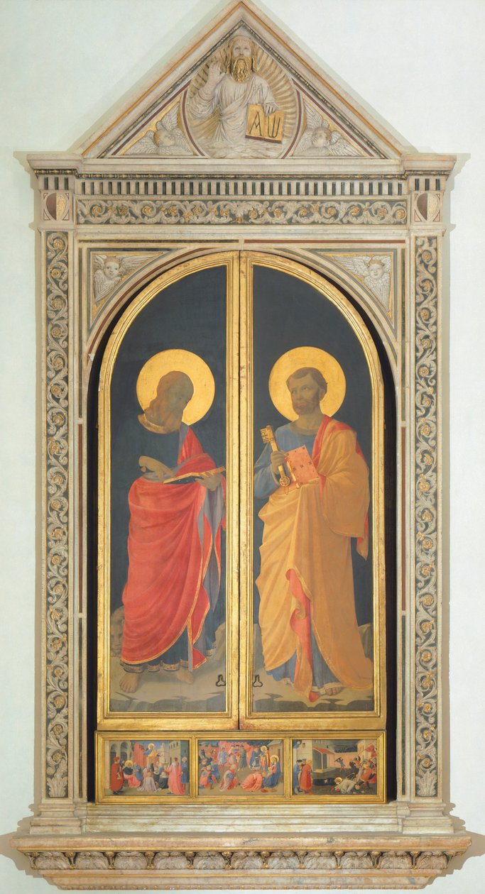 Liniers sunağı: St. Peter ve St. Mark by Fra  Angelico