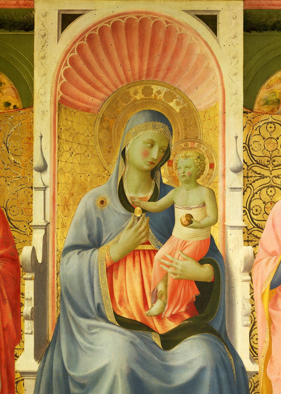 Madonna ve çocuk, Fra Angelico (1400-yaklaşık 1455) olarak bilinen Giovanni da Fiesole