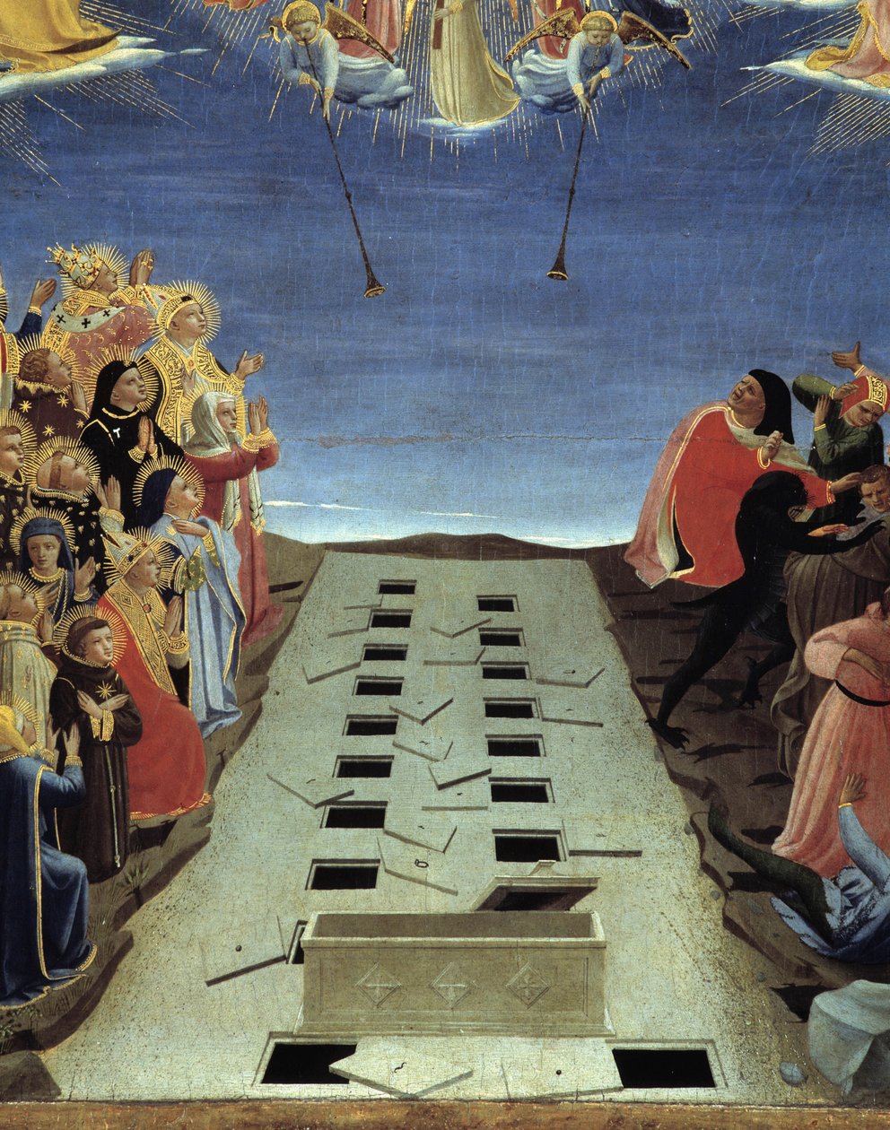 Son Yargı: Açık Mezarların Detayı by Fra  Angelico