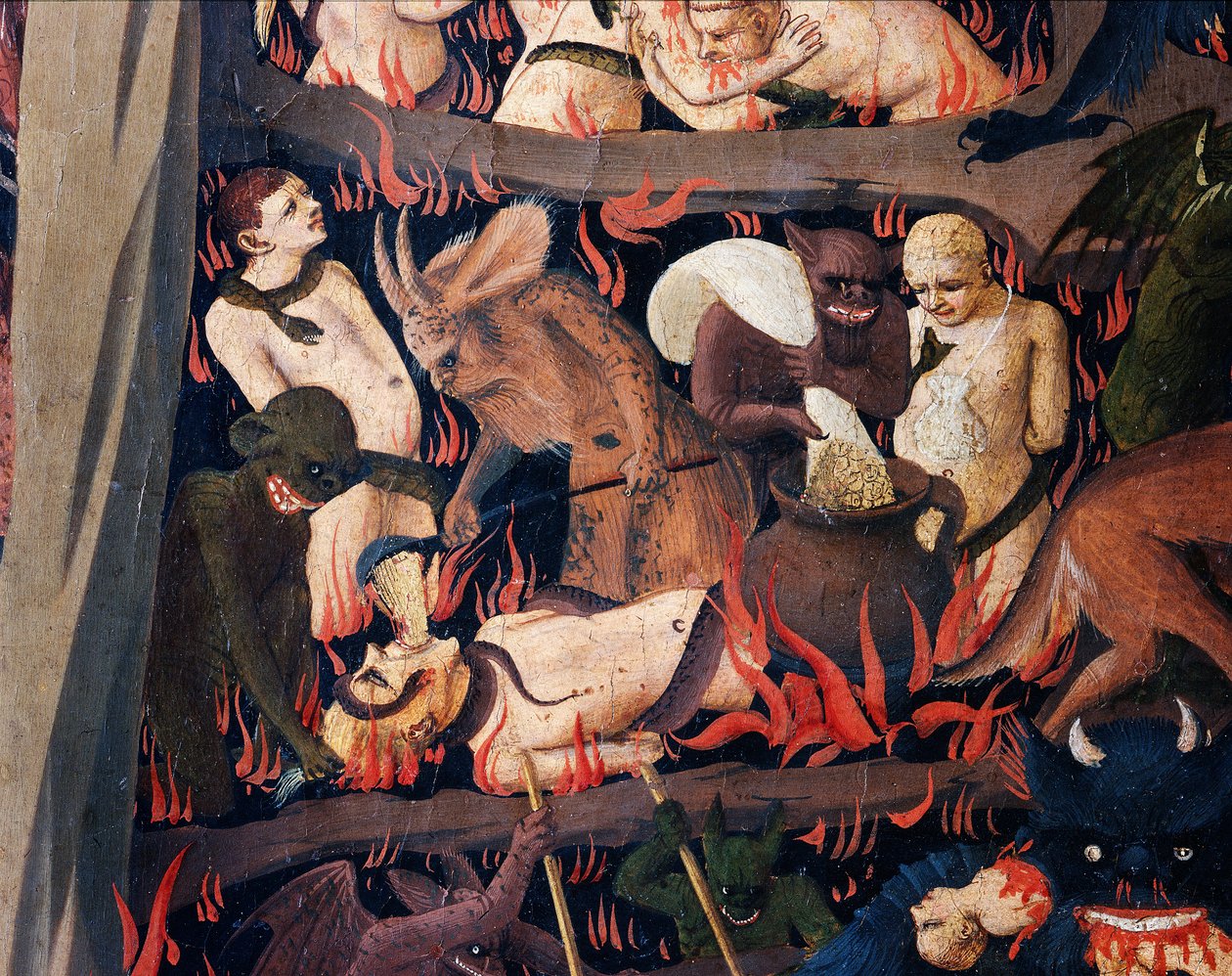 Son Yargı: Cehennem (ahşapta tempera by Fra  Angelico