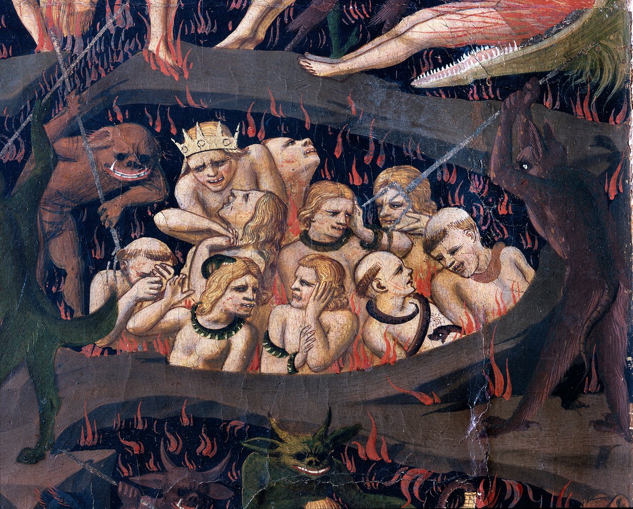 Son Yargı: Cehennem (ahşapta tempera by Fra  Angelico