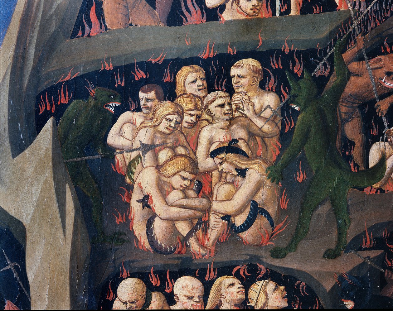 Son Yargı: Cehennem (ahşapta tempera by Fra  Angelico
