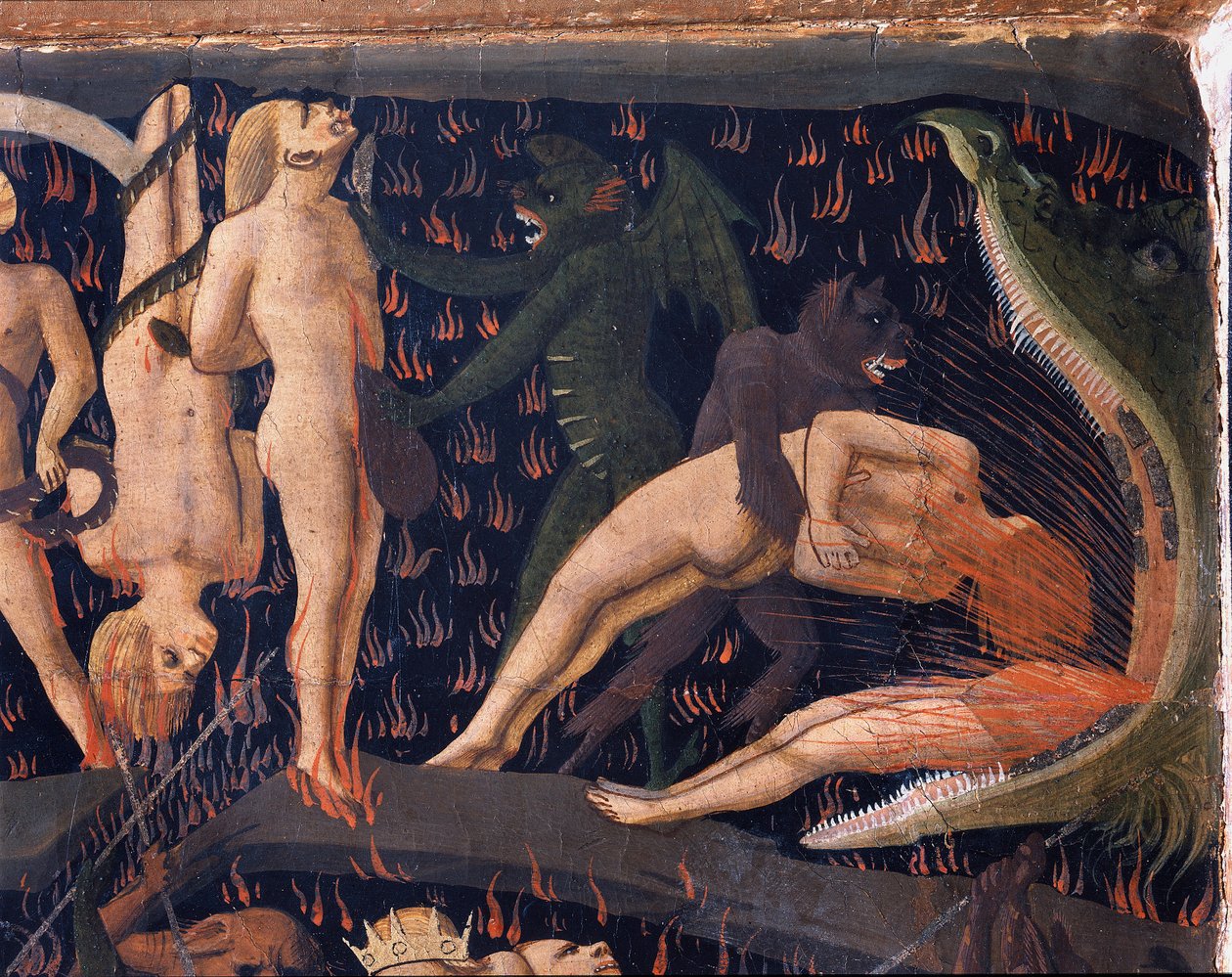Son Yargı: Cehennem (ahşapta tempera by Fra  Angelico