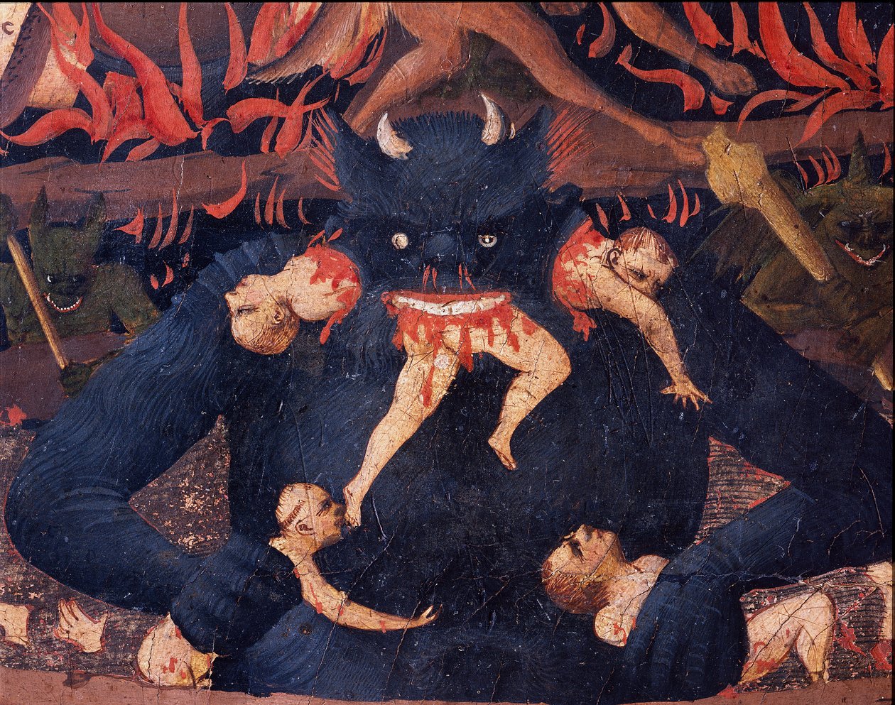Son Yargı: Cehennem (ahşapta tempera by Fra  Angelico