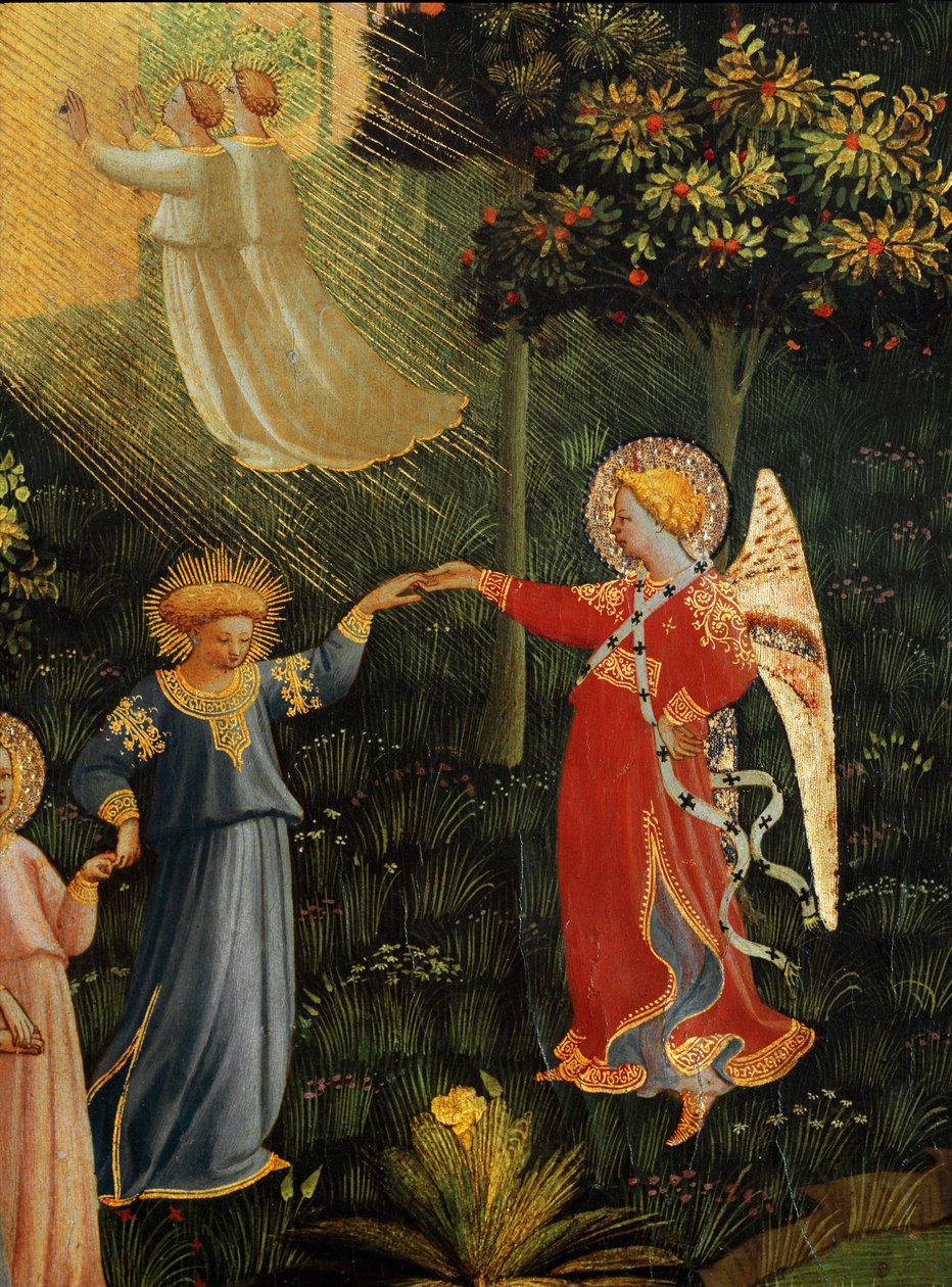 Son yargı: Cennette seçilmişlerin dansı. (ahşapta tempera by Fra  Angelico