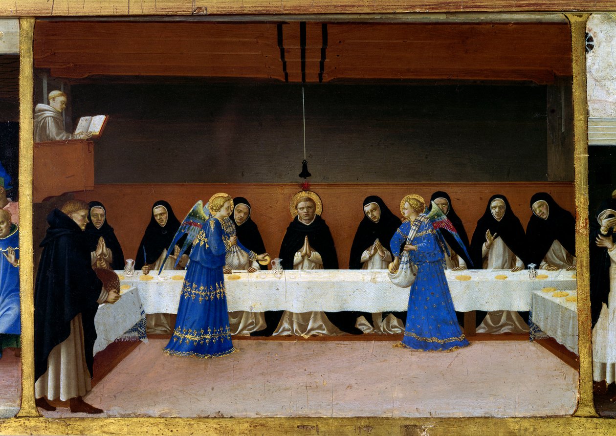 Masadaki keşişler, meleklerin mutfağı Saint Dominika