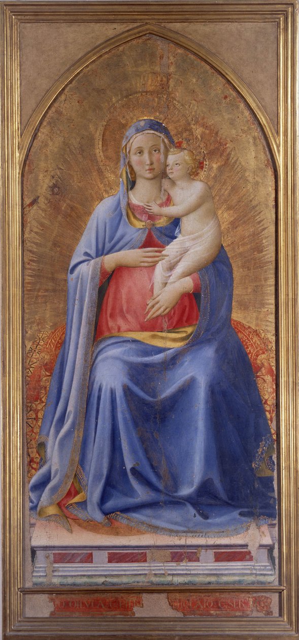 Çocuklu Bakire - 1430 by Fra  Angelico