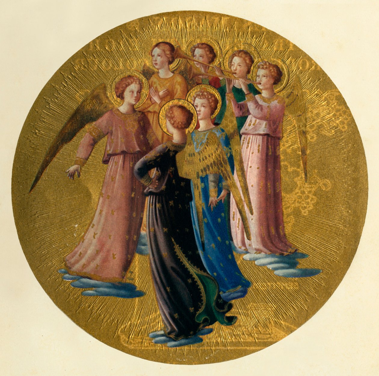 Bir Grup Melek, 15. yüzyıl, c1909 by Fra Angelico
