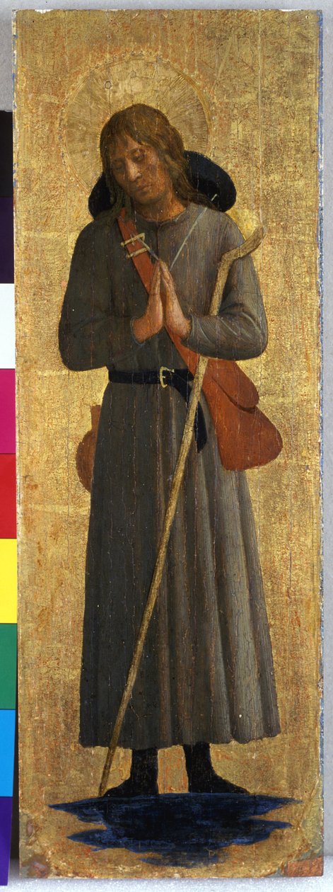 Bir Aziz, c.1435-40 (kavak ağacı üzerinde tempera) by Fra Angelico