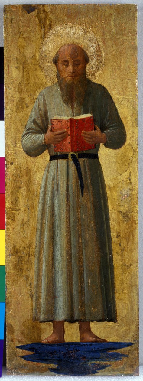 A Saint, v.1435-40 (kavak ağacının üzerine tempera) by Fra Angelico